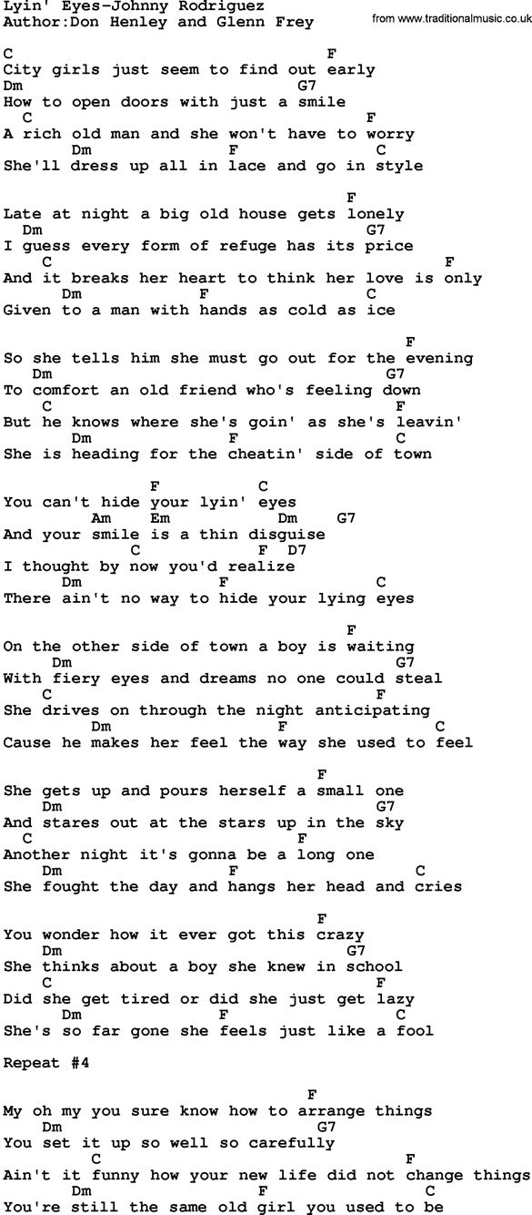 Lyin Eyes By Eagles Acoustic Guitar Pictures Eagles Songs Songs