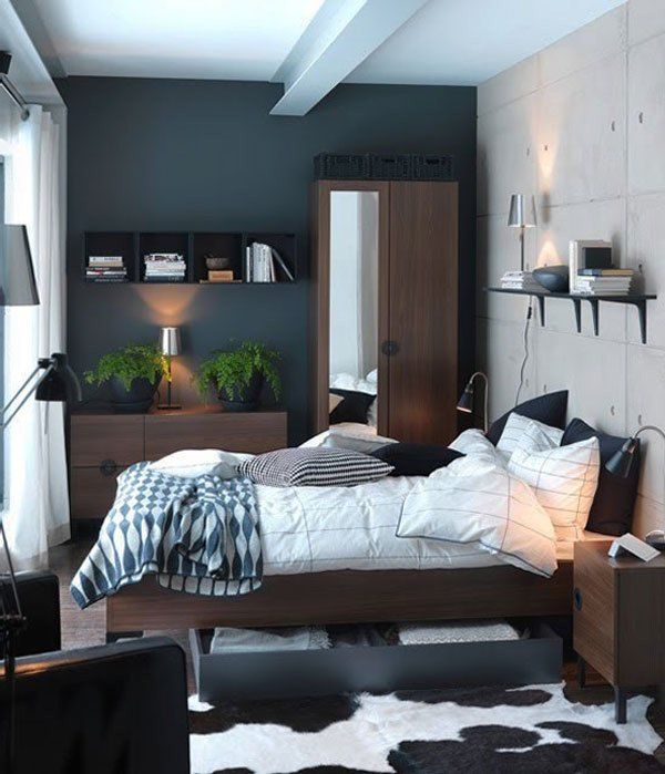 40 Cute Bedroom Ideas 40 Cute Bedroom Ideas With White And Black Bed And Wooden Wardrobe And Wall She Small Master Bedroom Bedroom Interior Small Room Bedroom
