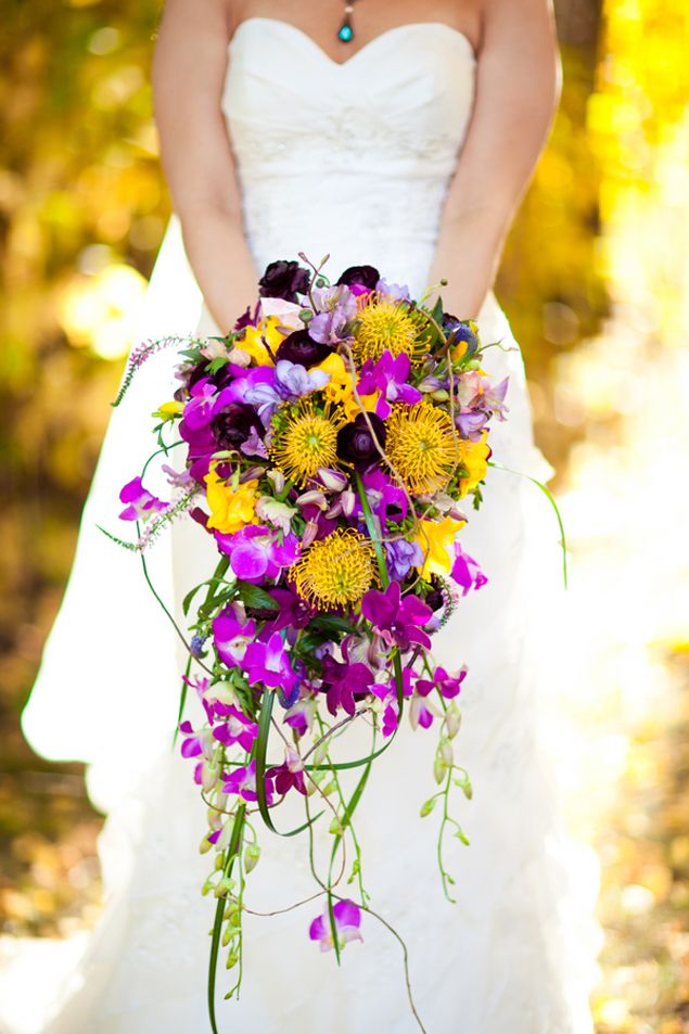 Sunflower Wedding Purple And Yellow 3 Purple Sunflower Wedding