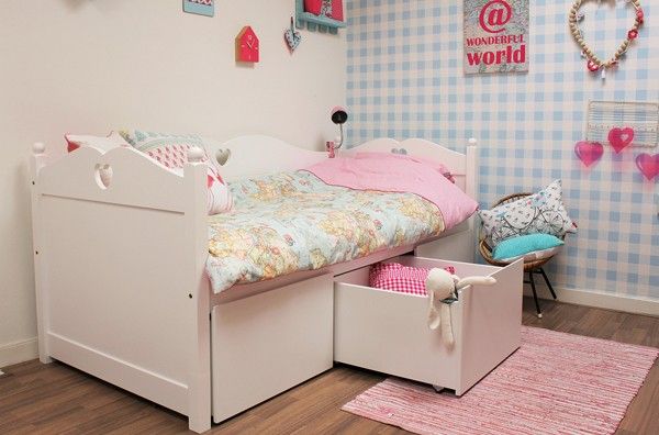 Emma Bedbank + Speelgoedlades | Bedbank, Bed met lade ...