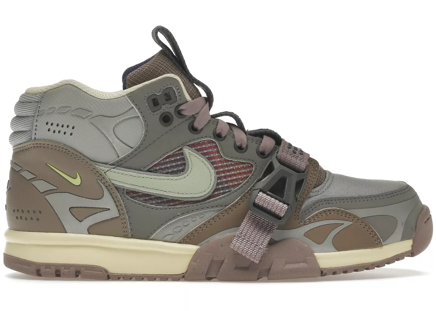 Buy and sell authentic Nike shoes on StockX including the Nike Air Trainer 1 Utility SP Light Smoke Grey Honeydew Particle Grey and thousands of other sneakers with price data and release dates. Nike Chunky Sneakers, Black Shoes Sneakers, 80s Shoes, Chunky Shoes, Fancy Shoes, Swag Shoes, Purple Nike Shoes, Nike Air Shoes, Cool Nike Shoes