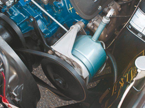 At first glance, the power steering pump and pulley appeared to be