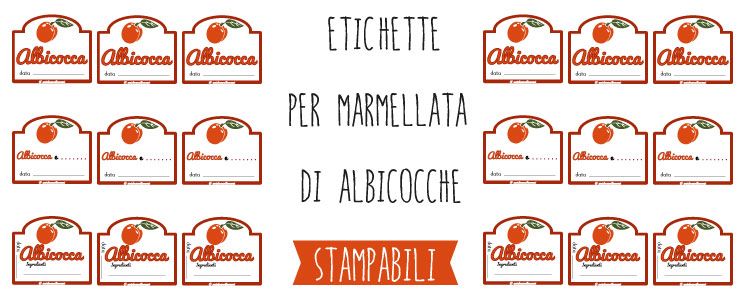 Etichette Marmellata Di Albicocche Da Stampare | Etichette, Etichette Stampabili Gratuite, Etichette Stampabili