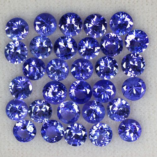 TANZANITE ROUND NATURAL GEMSTONE LOT LOOSE 6 MM GEMSTONES