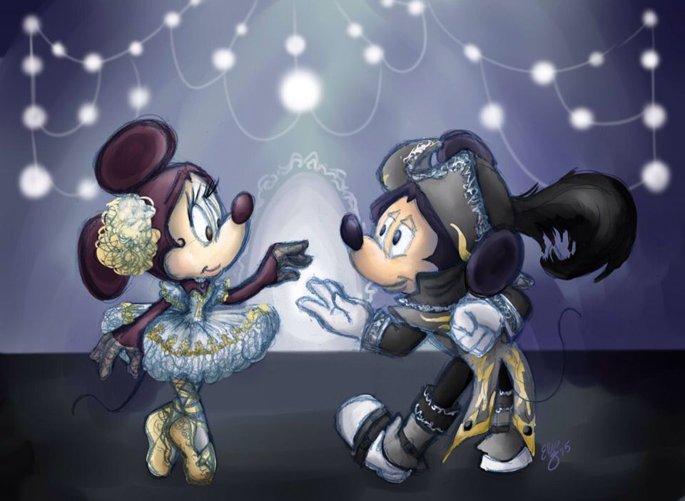 Mickey and minnie anime