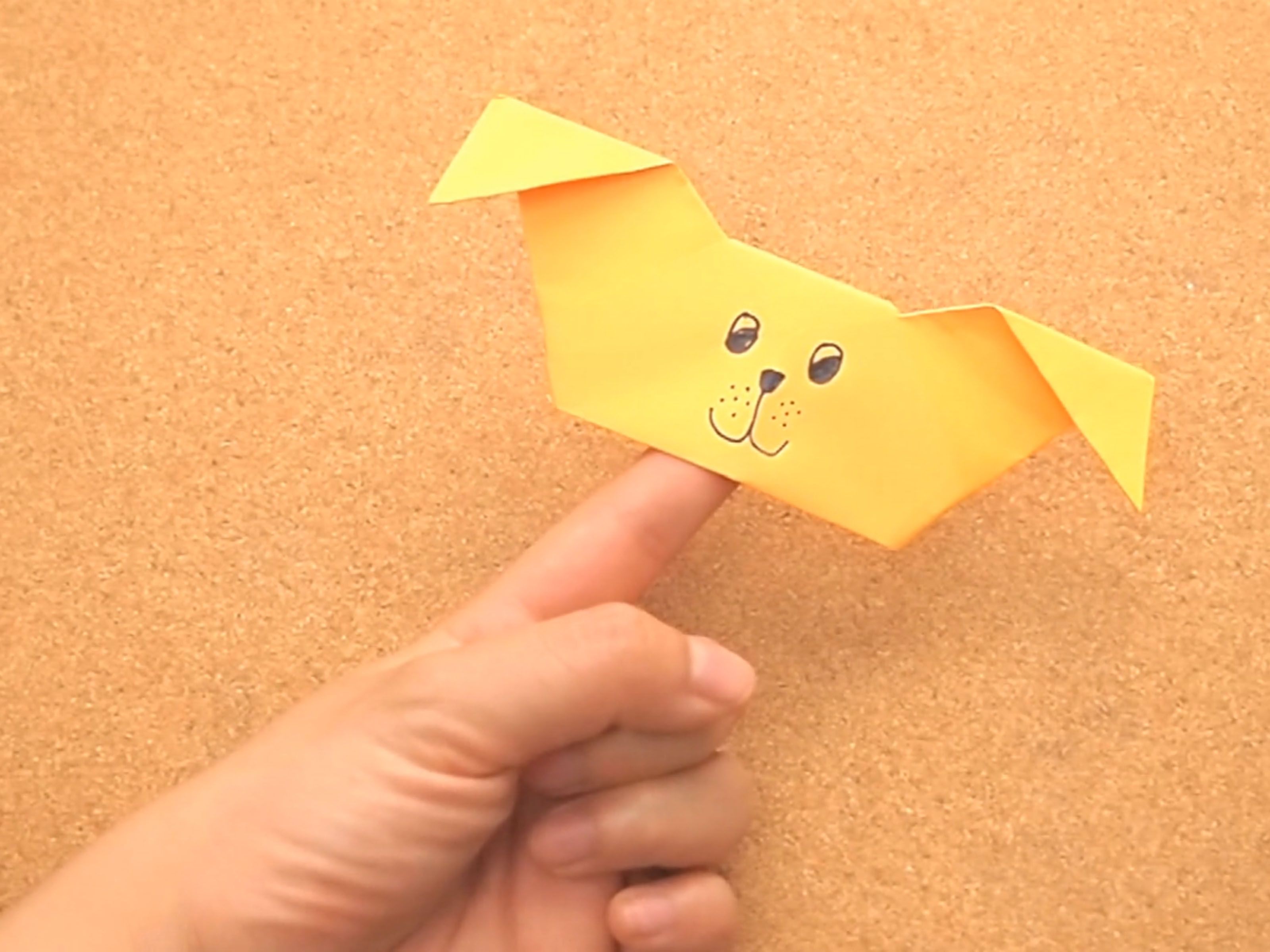 How to Create an Origami Puppy Finger Puppet How to make origami, Origami stars, Basic origami