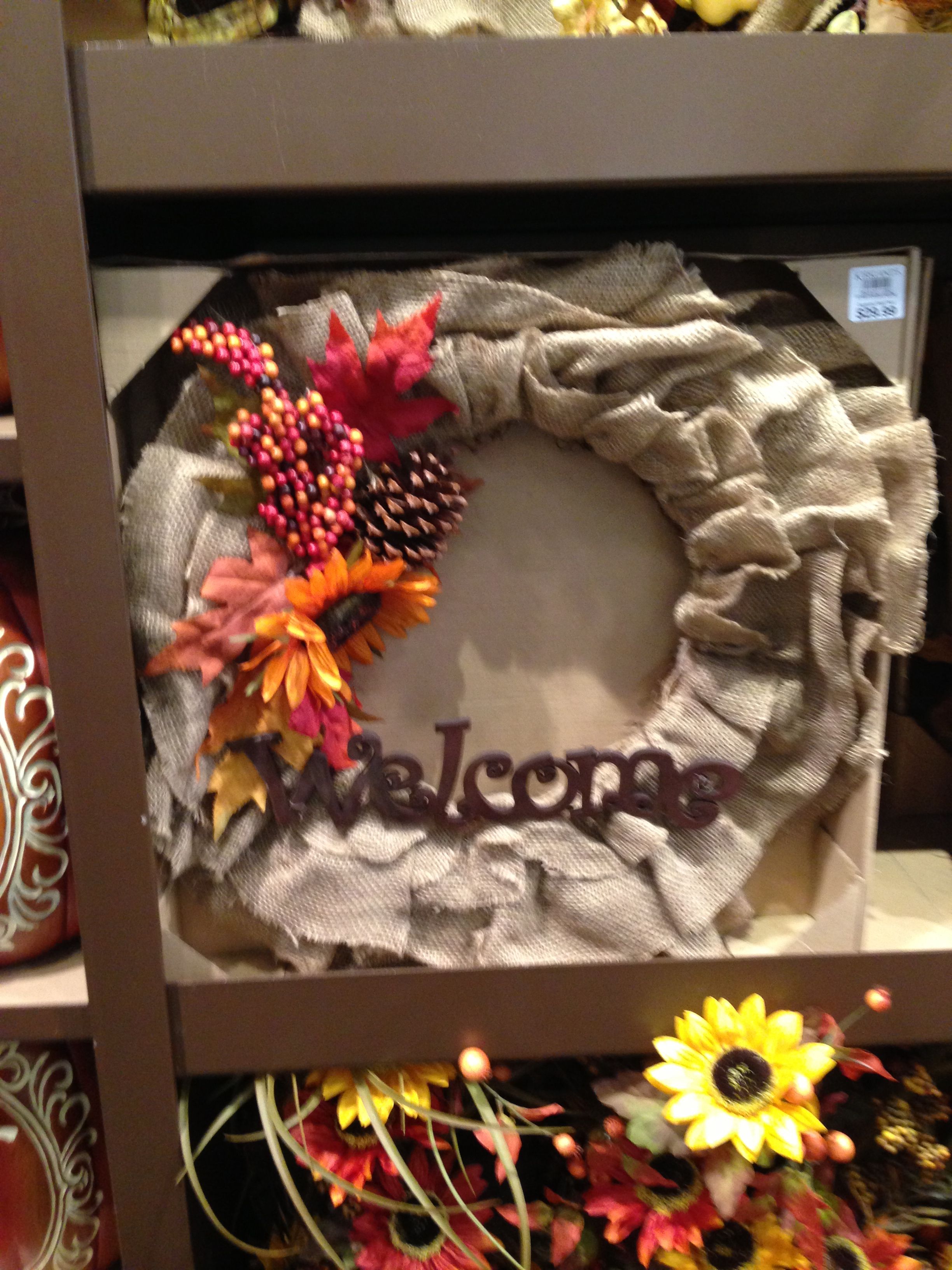 Fall wreath from Kirklands | Crafts, Fall wreath, Wreaths