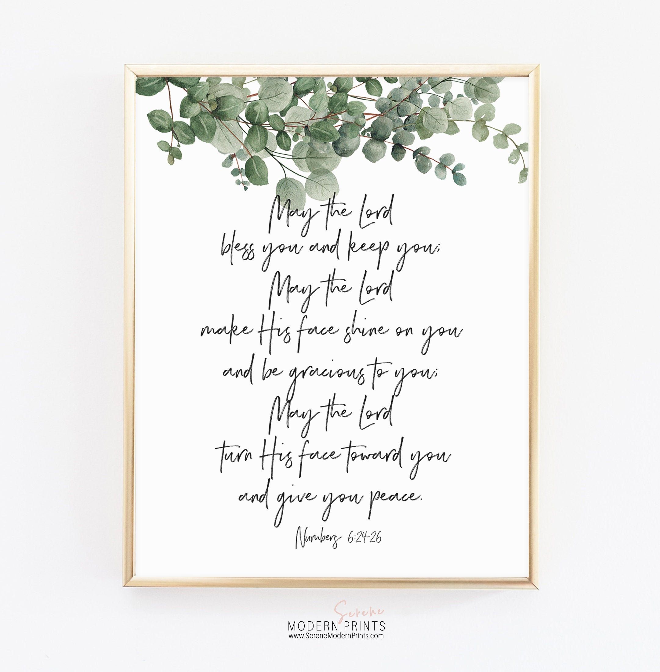 Numbers 6 24 26 May The Lord Bless You Bible Verse Print Etsy numbers-6-24-26-may-the-lord-bless-you-bible-verse-print-etsy