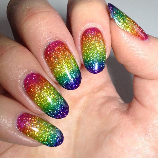 Here In Our Today Nail Art Post We Have Collected Most Beautiful Here In Our Today Nail Art Post We Have Collected Most Beautiful Rainbow Pictures For Your Inspiration Hope You Will Like These Nails Designs