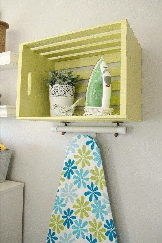 Such A Smart Way To Store The Ironing Board Behind A Door If Only I Used An Iron Laundry Room Dream Laundry Room Laundry Room Makeover