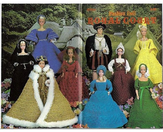 Barbie Vintage Crochet Pattern Book Crochet Fashion Doll Clothes Crochet Barbie Clothes