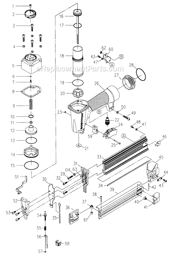 Bostitch SB-2IN1 Parts List and Diagram : eReplacementParts.com