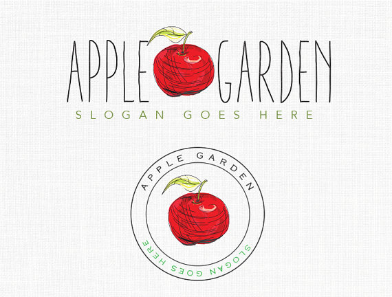 premade apple logo design apple garden farm logo apple logo farm how it works the product must be purchased before the name changes occurs