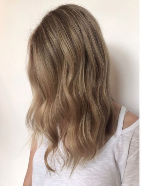 Subtle dark blonde. Hair by SALON by milk + honey stylist, Krystal S #darkblondehair