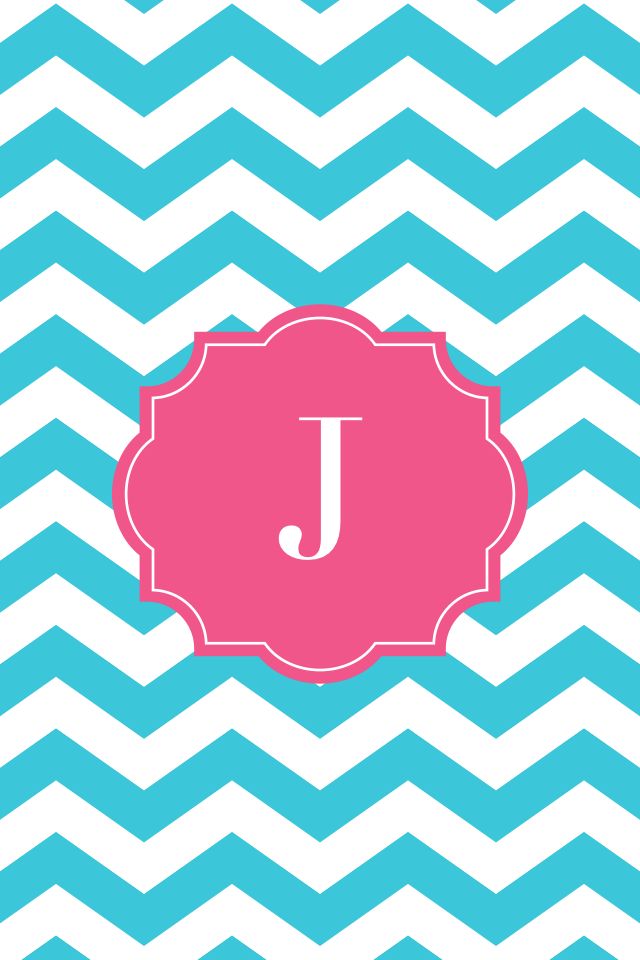 Chevron Teal J Monogram Monogram Wallpaper Wallpaper Cute Wallpaper For Phone Generate your own monogram wallpaper with 3 easy steps. chevron teal j monogram monogram