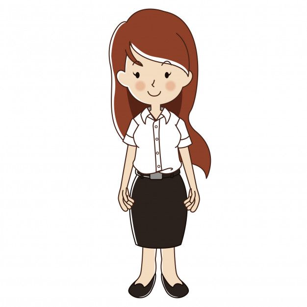 Download Thai Woman In University Student Uniform | Cartoon ...
