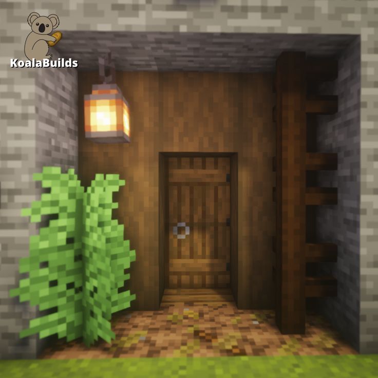 Minecraft Modern Stone House Doorway Tutorial In Minecraft Architecture Minecraft