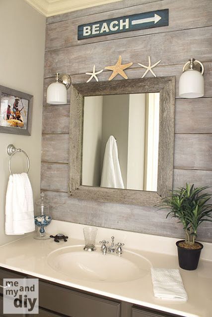 Beach Bathroom Theme I Like How The Sink Looks A Little Like