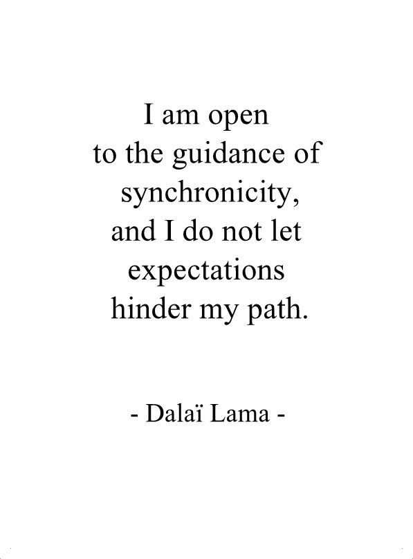 I am open to the guidance of synchronicity and I do not let I am open to the guidance of synchronicity and I do not let