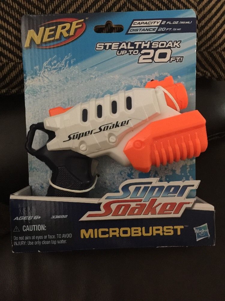 NERF Super Soaker 2011 Hasbro Microburst 33692 Ages 6 for sale online NERF Super Soaker 2011 Hasbro Microburst 33692 Ages 6 for sale online