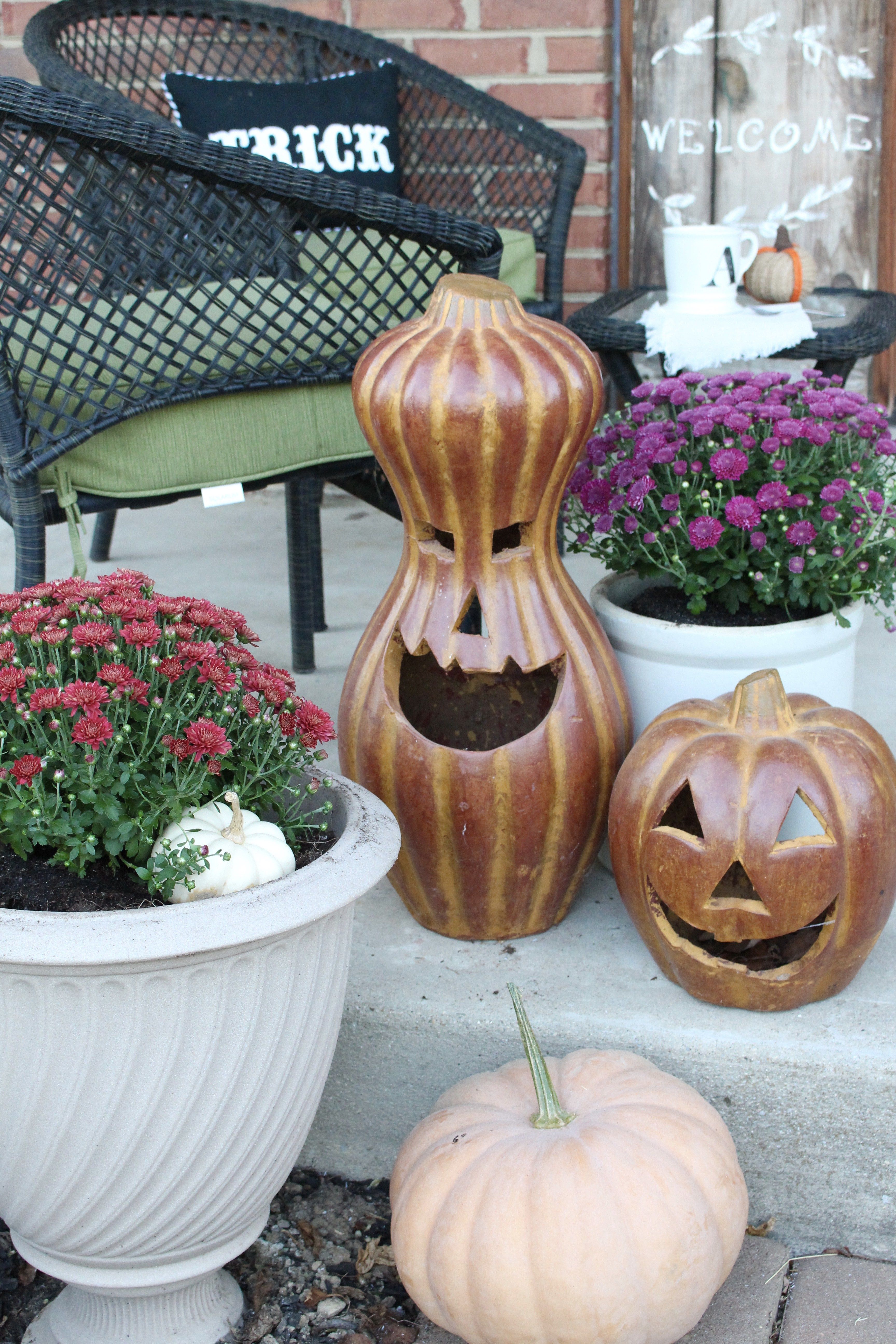 Fall Front Porch And Garden Blog Hop Take It Outside Pinterest Fall Porch Ideas Harvest Outdoor Decor Decorating For Autumn Outdoors Seasonal