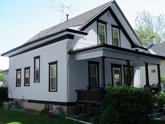 Flickr Black Trim Exterior House, White Exterior Houses, House Trim, Exte.....