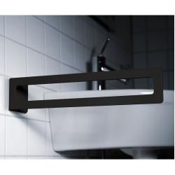 Radius Puro Handtuchhalter schwarz matt zum Kleben Radius Design #toiletpaperrolldecor
