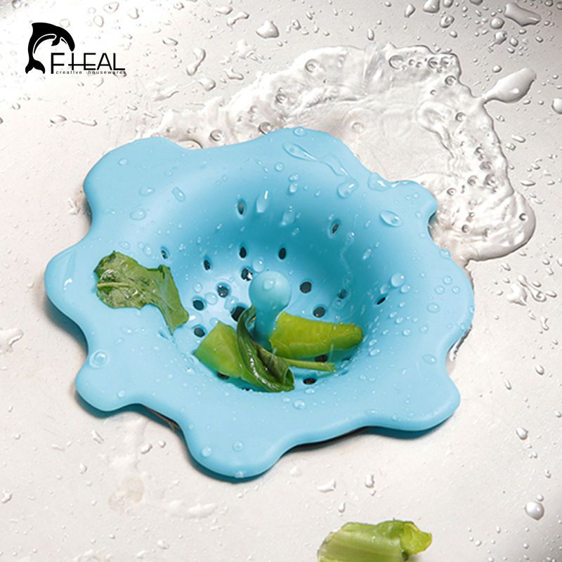 Flower Shape Kitchen Wash Drain Sink Strainer Stopper Tool