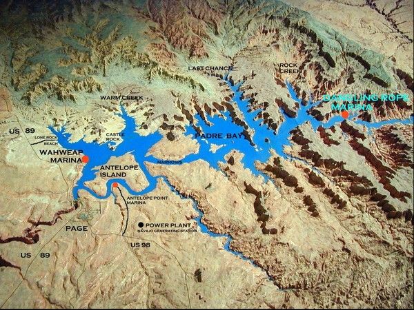 antelope canyon lake powell map antelope canyon lake powell map