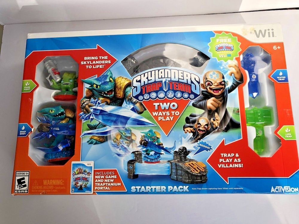 skylanders trap team two ways to play wii 6 toy games video skylanders trap team two ways to play wii 6 nintendo