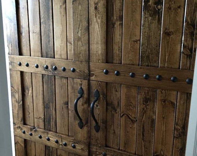 TV cover – TV hide barn door set – rustic TV barn door – sli…
