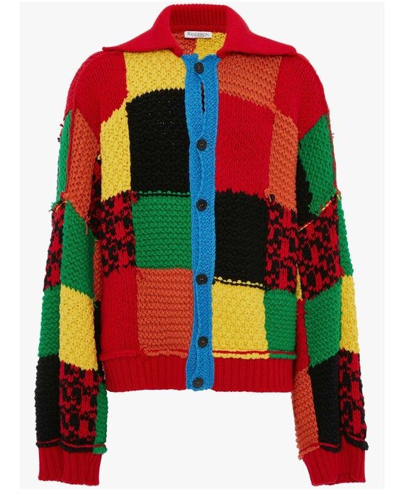 JW Anderson colourblock cardigan Harry Styles patc JW Anderson colourblock cardigan Harry Styles patc