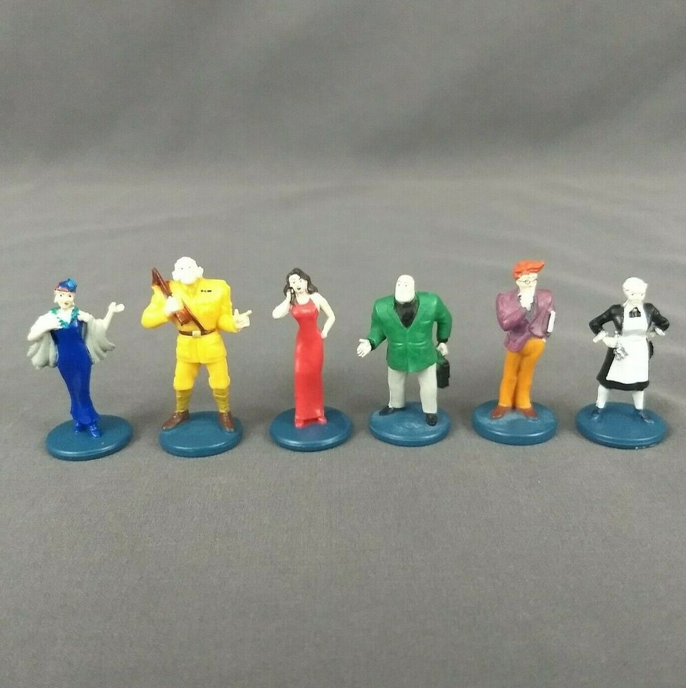 Clue Game 2002 6 Replacement Character Figures Tokens