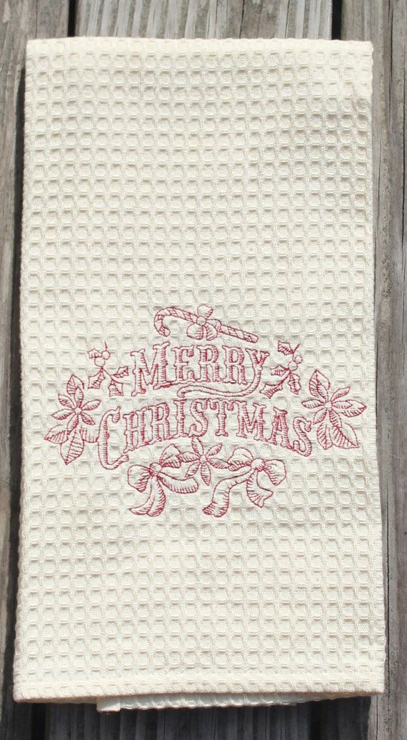 christmas kitchen towel embroidered merry christmas tea towels christmas kitchen towel embroidered merry christmas tea towels christmas gifts kitchen decor