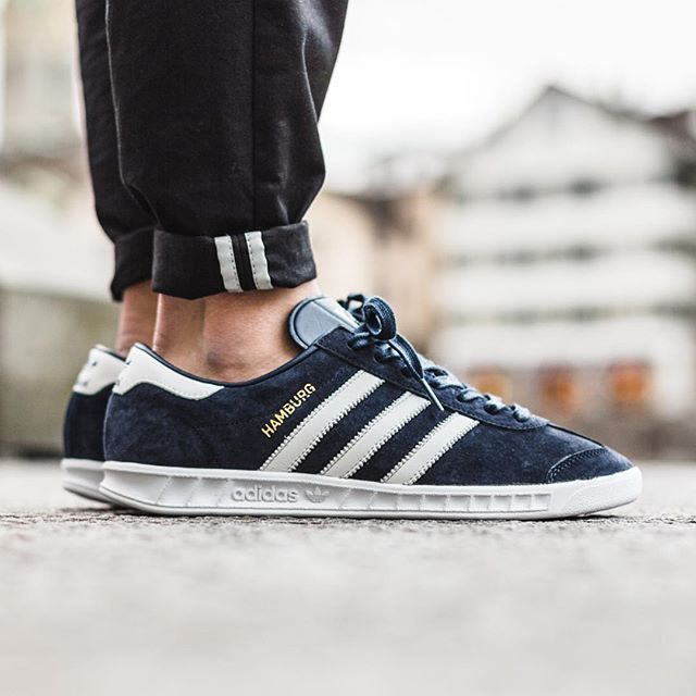 adidas hamburg navy white