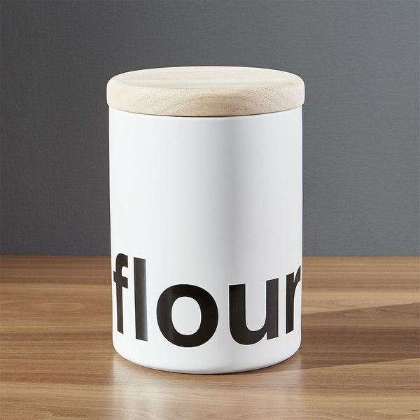 Crate Barrel Loft Flour Canister 86 Sar Liked On Polyvore Crate Barrel Loft Flour Canister 86 Sar Liked On Polyvore Featuring Home Kitchen Dining Food Storage Containers Cannister And