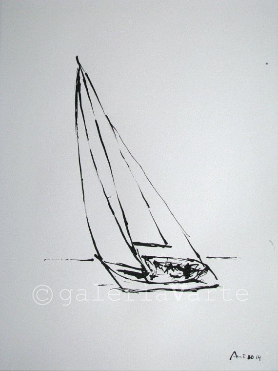 boat drawing ink original ink drawing sailboat europeanstreetteam in boat drawing ink original ink drawing sailboat europeanstreetteam in