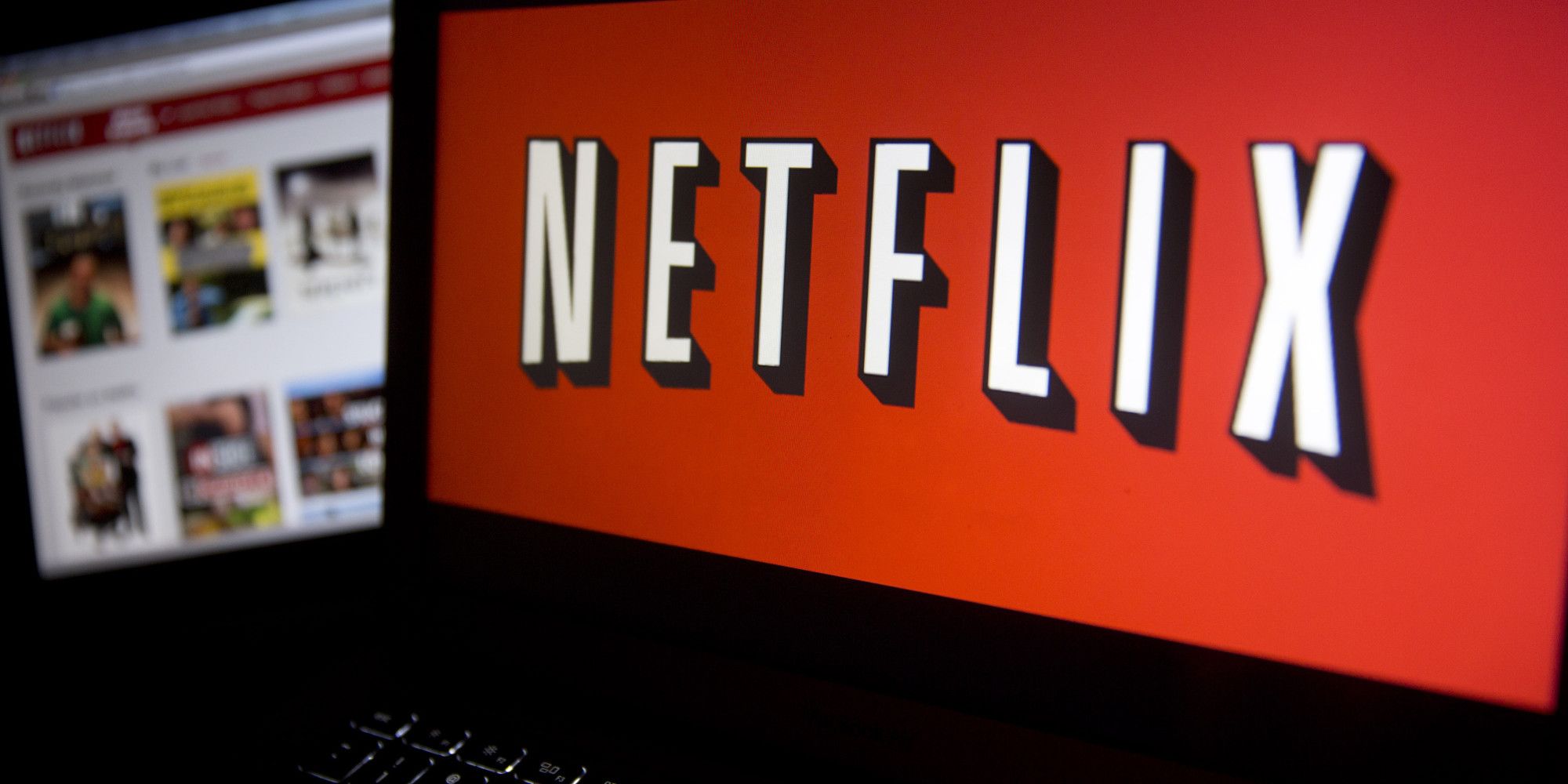 The Netflix Inc website and logo are displayed on laptop puters The Netflix Inc website and logo are displayed on laptop puters arranged for a photograph in Washington D C U S on Tuesday Jan 21 2014