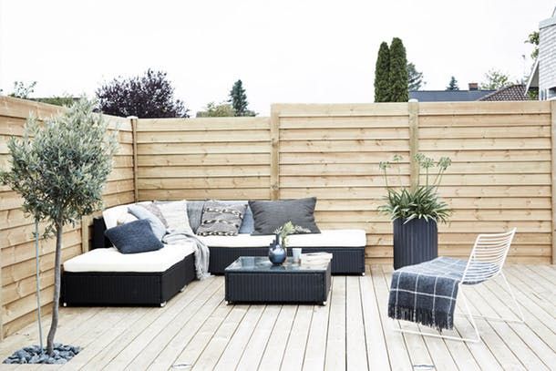 Modern Minimal Neutral Colour With Plant Colour Accents Rooftop Decor Roof Light Skylight