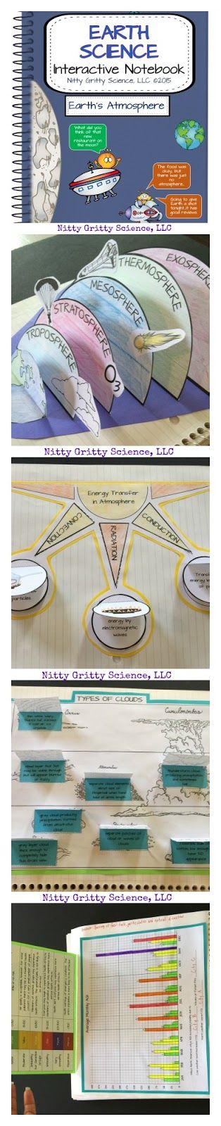 Nitty Gritty Science: Earth's Atmosphere - Introducing the next chapter in the Earth Science Interactive Notebook Series! Science Resources, Homeschool Science, Science Classroom, Science Lessons, Science Education, Teaching Science, Science Activities, Science Experiments, Space Classroom