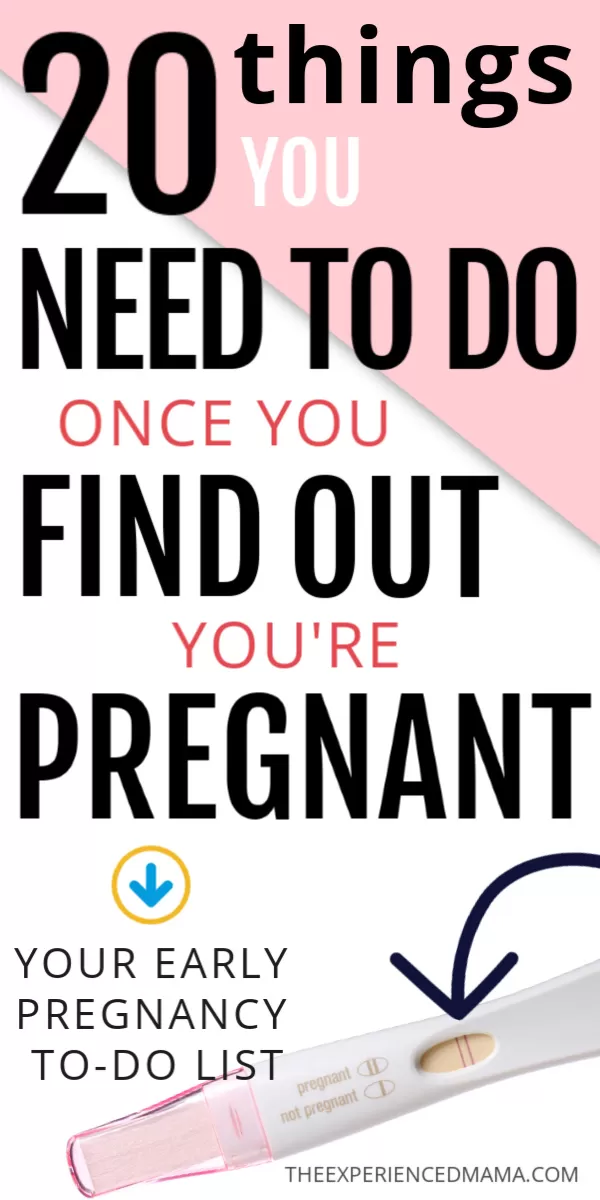 First Trimester Checklist: Things To Do in Early Pregnancy after you find out you're pregnant! #pregnancyadvice First Pregnancy Gifts, First Month Of Pregnancy, Early Pregnancy Signs, Pregnancy Books, Pregnancy Months, Very Early Pregnancy Symptoms, Pregnancy Outfits, Pregnancy Timeline, Pregnancy Facts