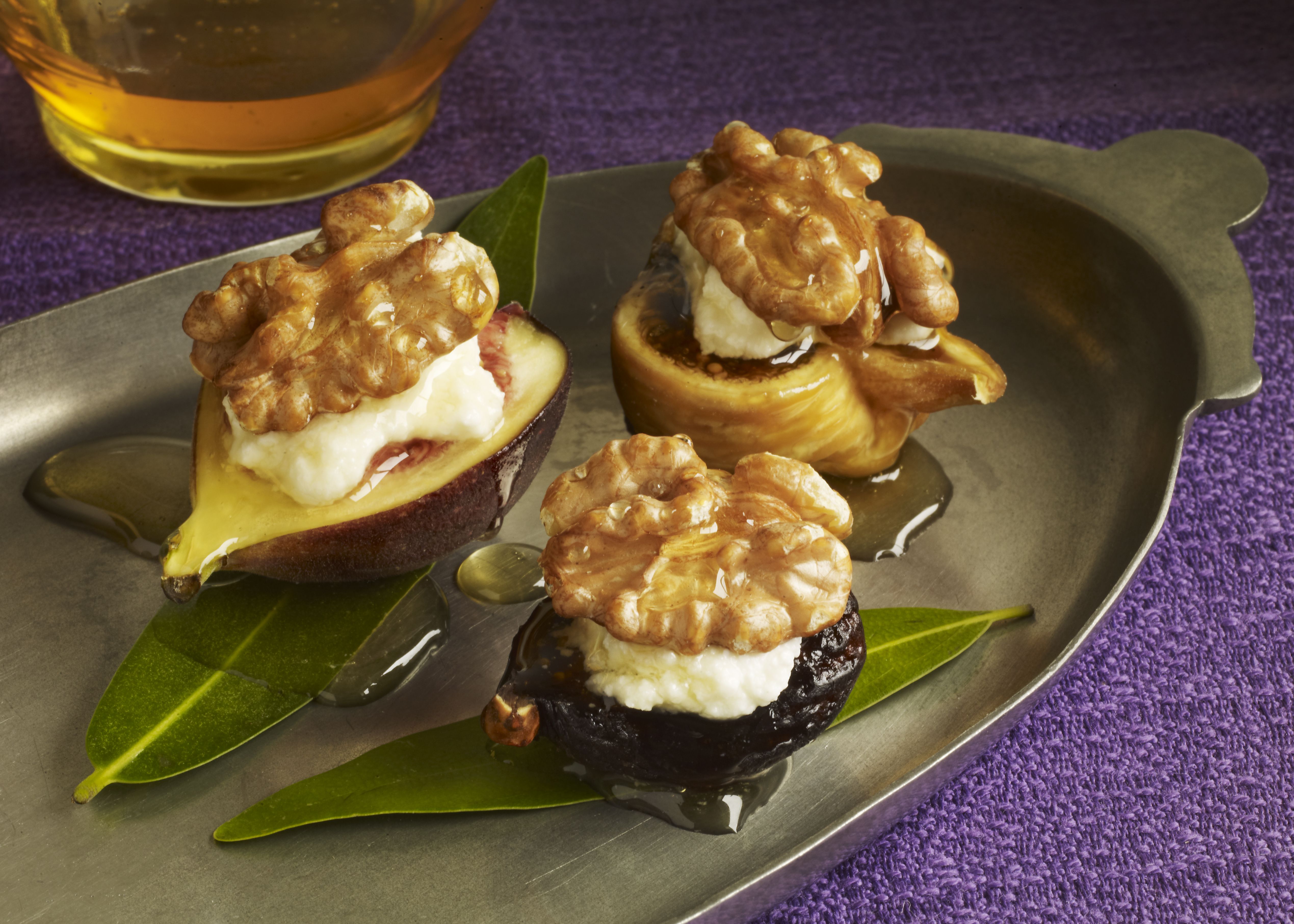 Dried Figs with Ricotta, Honey, and Walnuts Oldways Fig appetizer