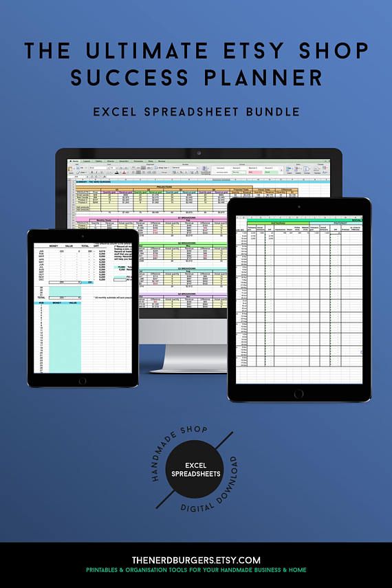 Etsy business planners success planner daily sales tracker - business plan excel spreadsheet Etsy business planners success planner daily sales tracker - business plan excel spreadsheet