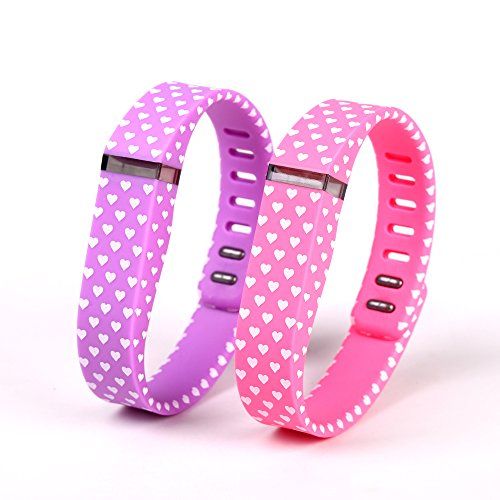 digihero 2 pcs small size wristbands replacement band with clasps fitbit flex small size