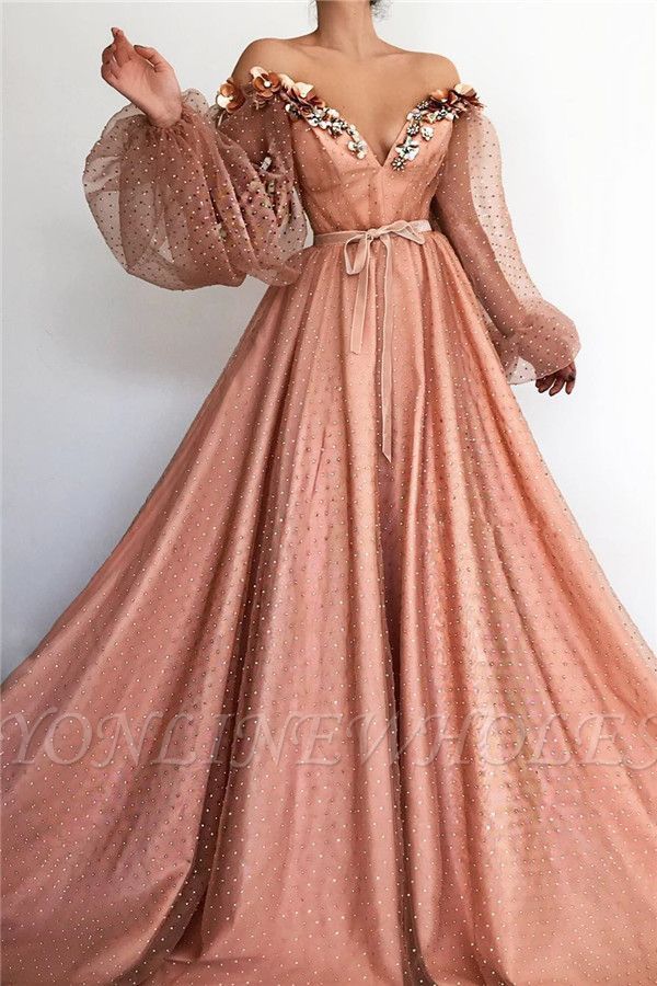 Sexy Off the Shoulder V Neck Long Prom Dress | Chi Sexy Off the Shoulder V Neck Long Prom Dress | Chi
