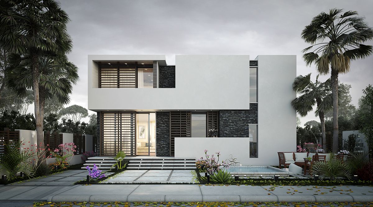 White And Black Villa On Behance Architecture Pinterest Villas White And Black Villa On Behance Architecture Pinterest Villas