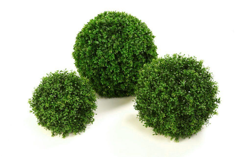 Deluxe Artificial Boxwood Balls (Set Of 2) Outdoor