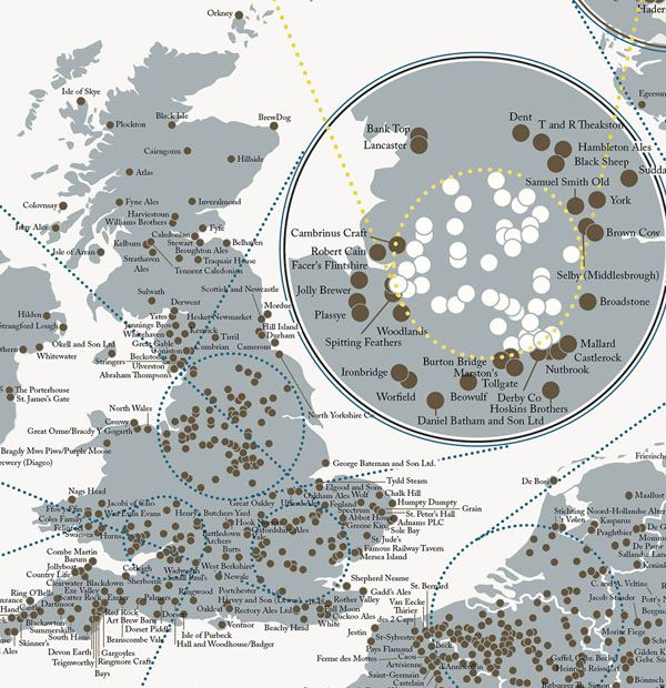 all the breweries of europe on one map maybe some day pop chart lab breweries of the united states