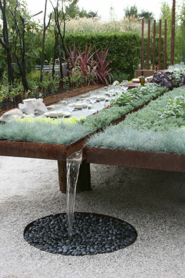 Gartentisch selber bauen - Gartenmöbel Bastelideen