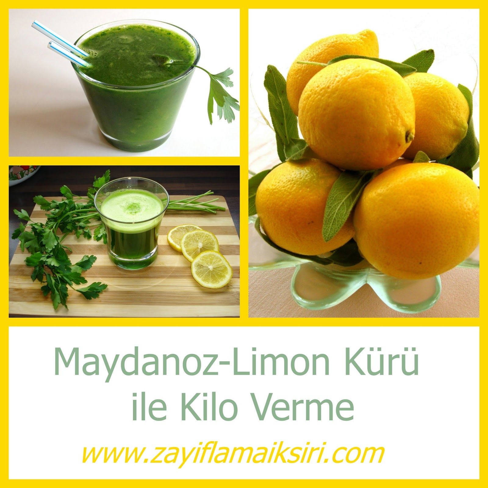 Yağ yakıcı maydanoz limon kürü Yağ yakıcı maydanoz limon kürü